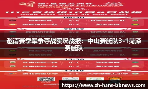 邀请赛季军争夺战实况战报：中山赛艇队3-1菏泽赛艇队